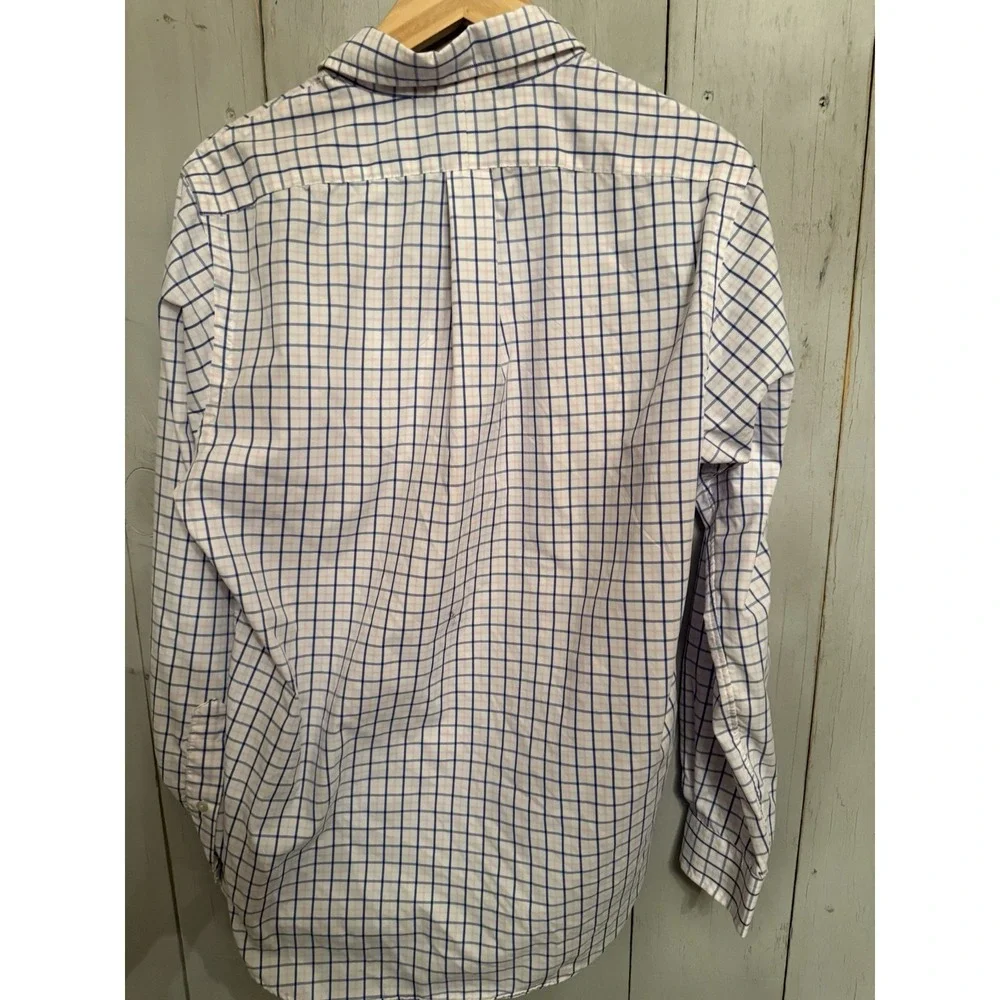 Polo‎ Ralph Lauren Classic Fit Tattersall Performance Shirt Pink & Blue Sz-S